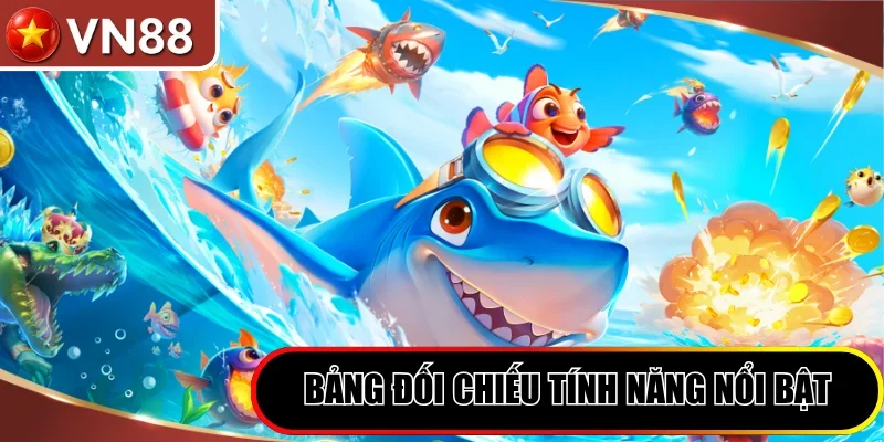 Bảng đối chiếu tính năng nổi bật giữa Fish Saga và King Ocean