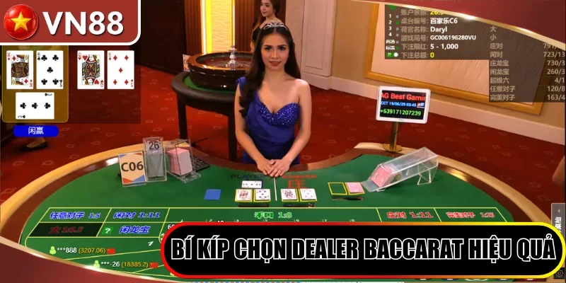 Bí kíp thực chiến hướng dẫn chọn dealer baccarat hiệu quả