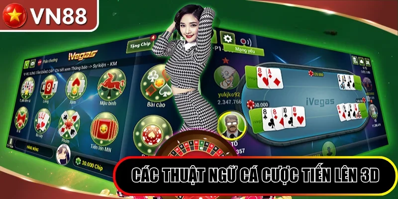 Các thuật ngữ cá cược Tiến lên 3D quan trọng