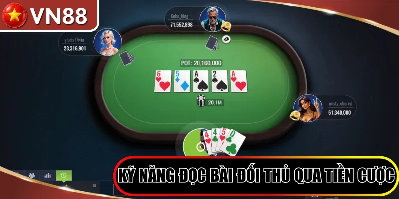 Kỹ năng đọc bài đối thủ qua số tiền đặt cược