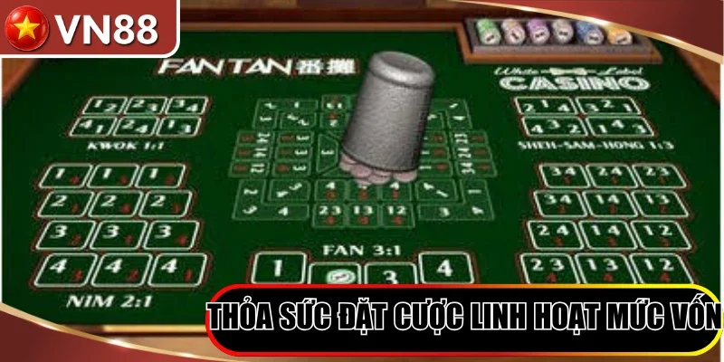 Thỏa sức đặt cược linh hoạt mức vốn