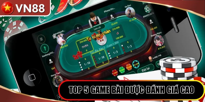 Top 5 game bài online hot nhất 2026 được đánh giá cao